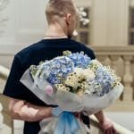 Bukiet "Azure Elegance" - BUKIETY AUTORSKIE | Kwiaciarnia Milosc Warszawa - zdjecie 3