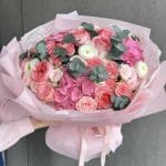 Bukiet "Pink glow" - BUKIETY AUTORSKIE | Kwiaciarnia Milosc Warszawa - zdjecie 2