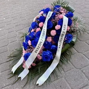 Wiązanka pogrzebowa #1 - FLORYSTYKA POGRZEBOWA | Kwiaciarnia Milosc Warszawa - zdjecie 2