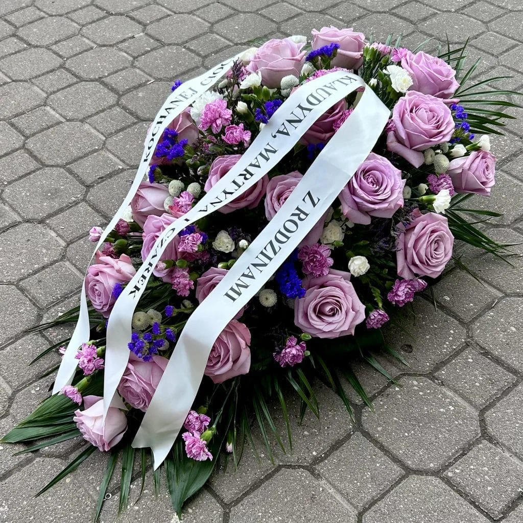 Wiązanka pogrzebowa #2 - FLORYSTYKA POGRZEBOWA | Kwiaciarnia Milosc Warszawa - zdjecie 2