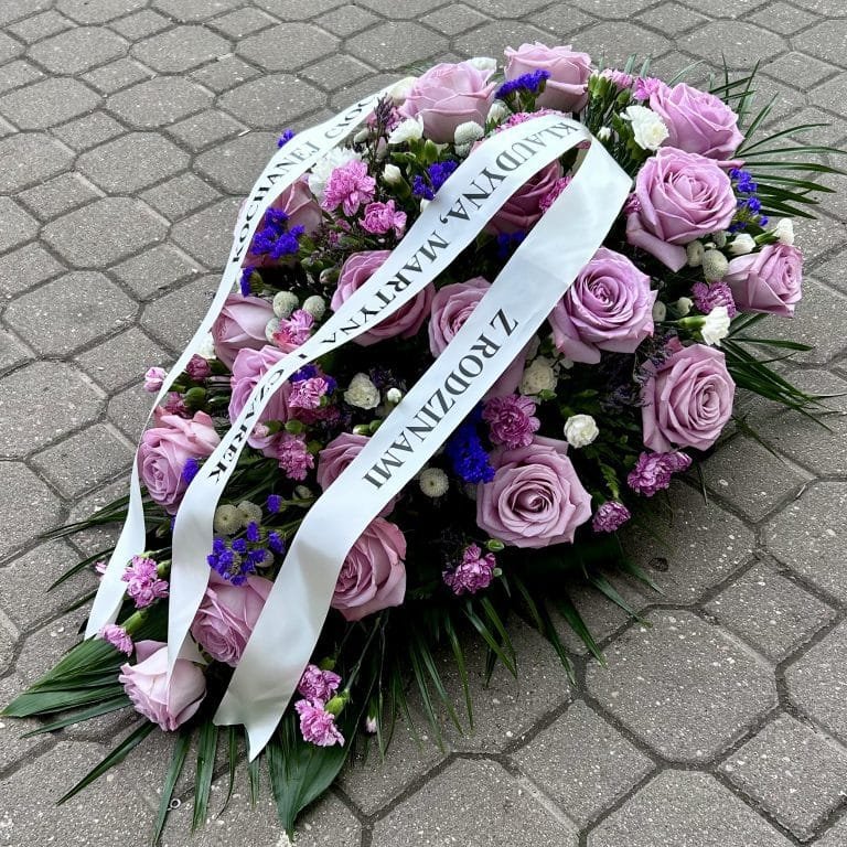 Wiązanka pogrzebowa #2 - FLORYSTYKA POGRZEBOWA | Kwiaciarnia Milosc Warszawa - zdjecie 2