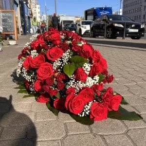 Wiązanka pogrzebowa #3 - FLORYSTYKA POGRZEBOWA | Kwiaciarnia Milosc Warszawa - zdjecie 2