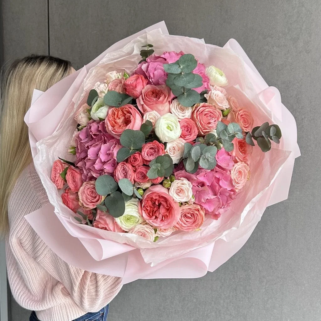 Bukiet "Pink glow" - BUKIETY AUTORSKIE | Kwiaciarnia Milosc Warszawa