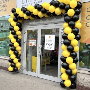 Łuk balonowy na otwarcie sklepu