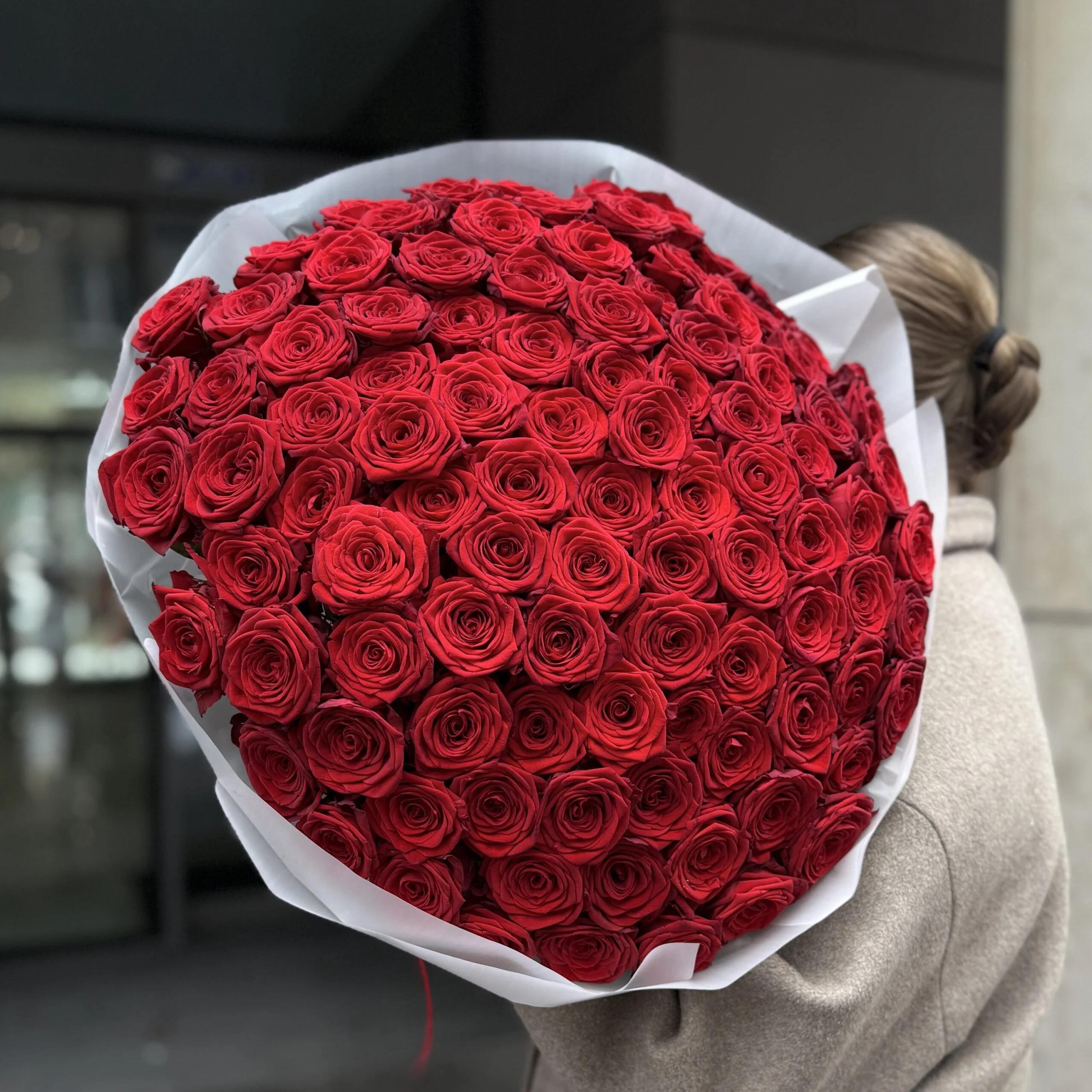 Bukiet czerwonych róż