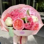 Bukiet "Pink glow" - BUKIETY AUTORSKIE | Kwiaciarnia Milosc Warszawa - zdjecie 4