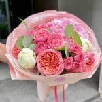 Bukiet "Pink glow" - BUKIETY AUTORSKIE | Kwiaciarnia Milosc Warszawa - zdjecie 5