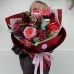 Bukiet egzotyczny z proteą - BUKIETY AUTORSKIE | Kwiaciarnia Milosc Warszawa - zdjecie 3