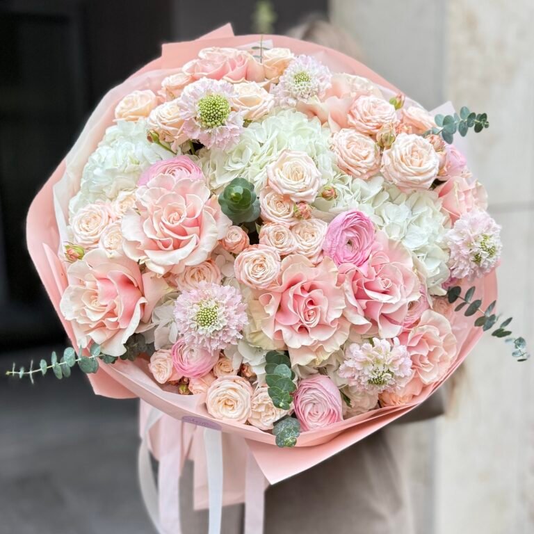 Miłość Blush – bukiet premium - Kwiaciarnia Miłość Warszawa