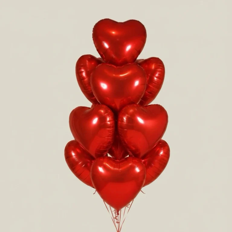 Czerwone Serca - balony - Kwiaciarnia Miłość Warszawa