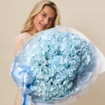 Blue Cloud – bukiet niebieskich hortensji - zdjęcie 2 - Kwiaciarnia Miłość