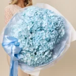 Blue Cloud – bukiet niebieskich hortensji - zdjęcie 3 - Kwiaciarnia Miłość