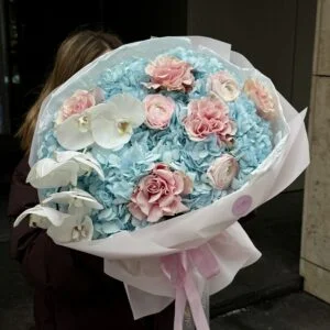 Bukiet Błękitna Perła - Kwiaciarnia Miłość Warszawa