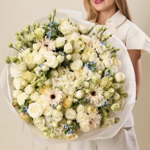 Bukiet "Ivory Serenity" - Kwiaciarnia Miłość Warszawa