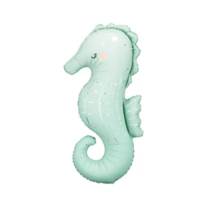 Minty Seahorse – helium foil balloon