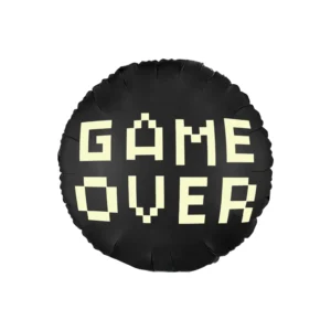 Game Over – Black Foil Balloon