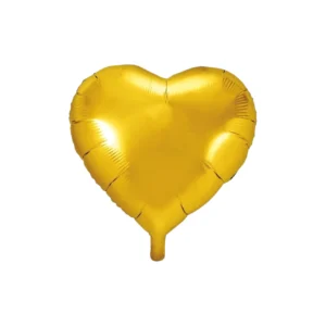 Pure Gold Heart – balon foliowy z helem