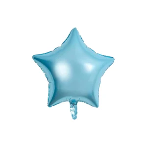 Powder Blue Star – balon foliowy z helem