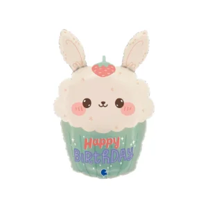 Bunny Cupcake – balon foliowy z helem