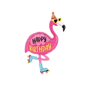 Roller Flamingo – balon foliowy z helem
