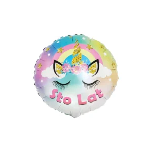 Unicorn Rainbow Sto Lat – balon foliowy z helem