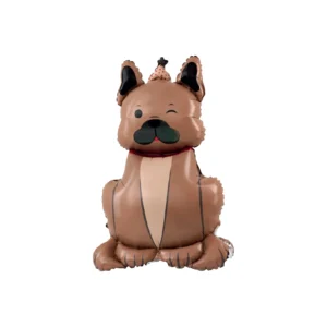 Playful Dog – standing air-filled foil balloon